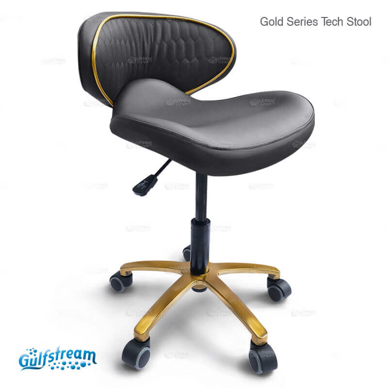 Gulfstream - Gs9016 Nail Tech Stool Gold