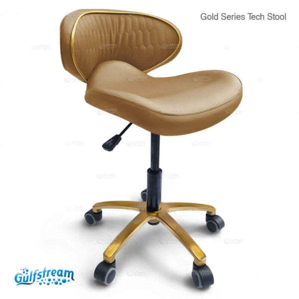 Gulfstream - Gs9016 Nail Tech Stool Gold
