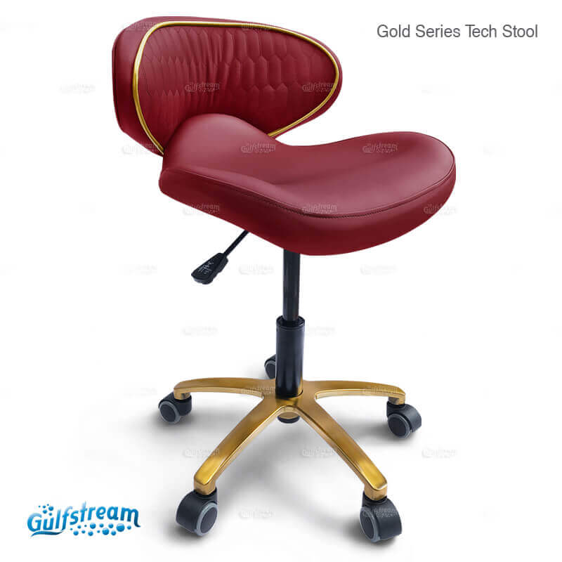 Gulfstream - Gs9016 Nail Tech Stool Gold