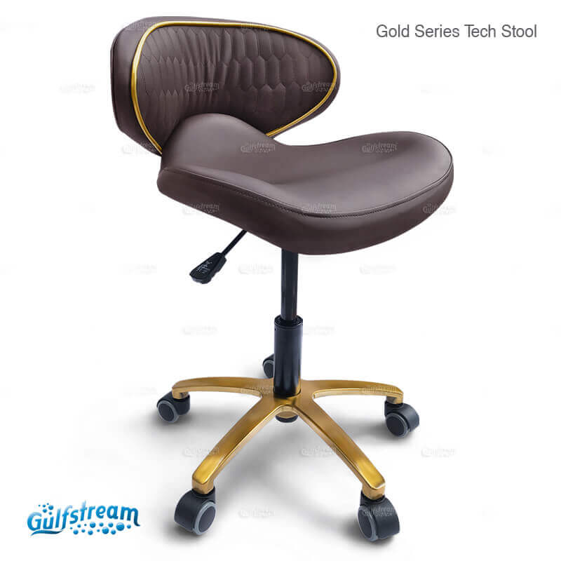 Gulfstream - Gs9016 Nail Tech Stool Gold