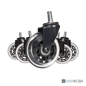 Noise-cancelling Roller Blade Stool Casters for All Floors