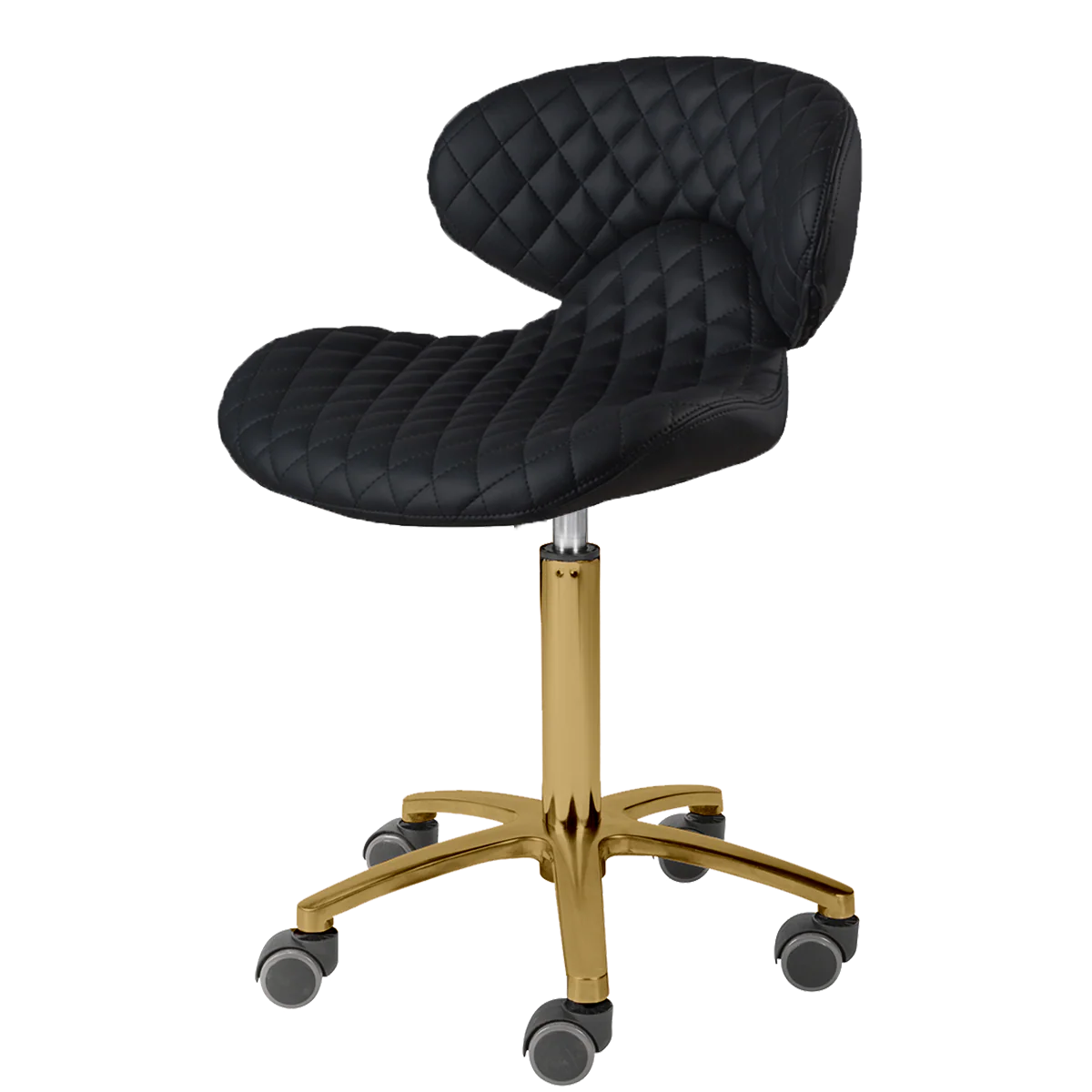 Whale Spa - Lexi Diamond Tech Stool Gold