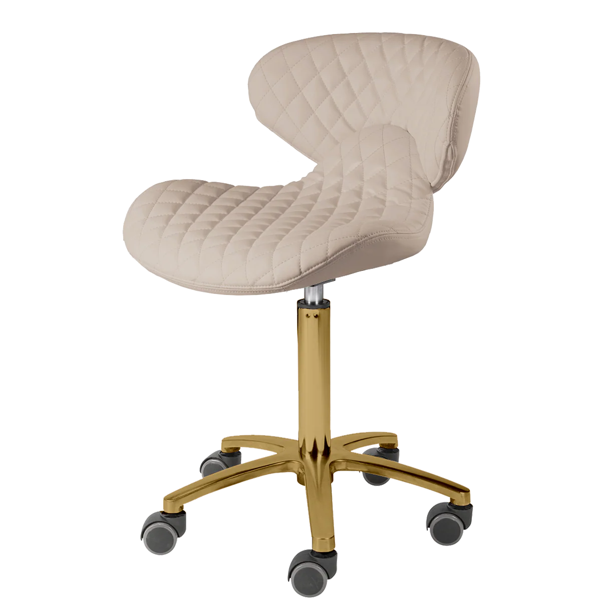 Whale Spa - Lexi Diamond Tech Stool Gold