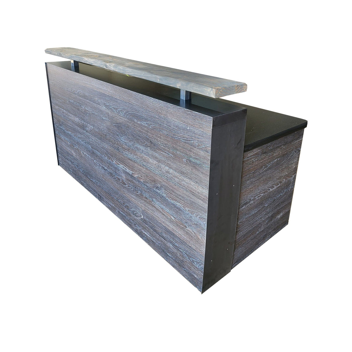 Memphis Reception Desk - Reclaimed wood reception Desk- Rustic Reception Desk - image 9