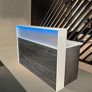 Frosted Malibu Reception Desk - image 1