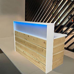 Frosted Malibu Reception Desk - image 4