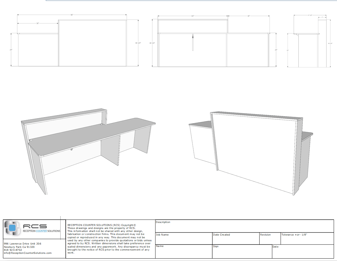 ADA Malibu Reception Desk - image 3