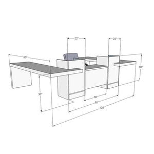 Alpha Reception Desk Workstation - image 3