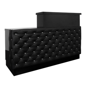 Lux Tufted Reception Desk with ADA Compliance