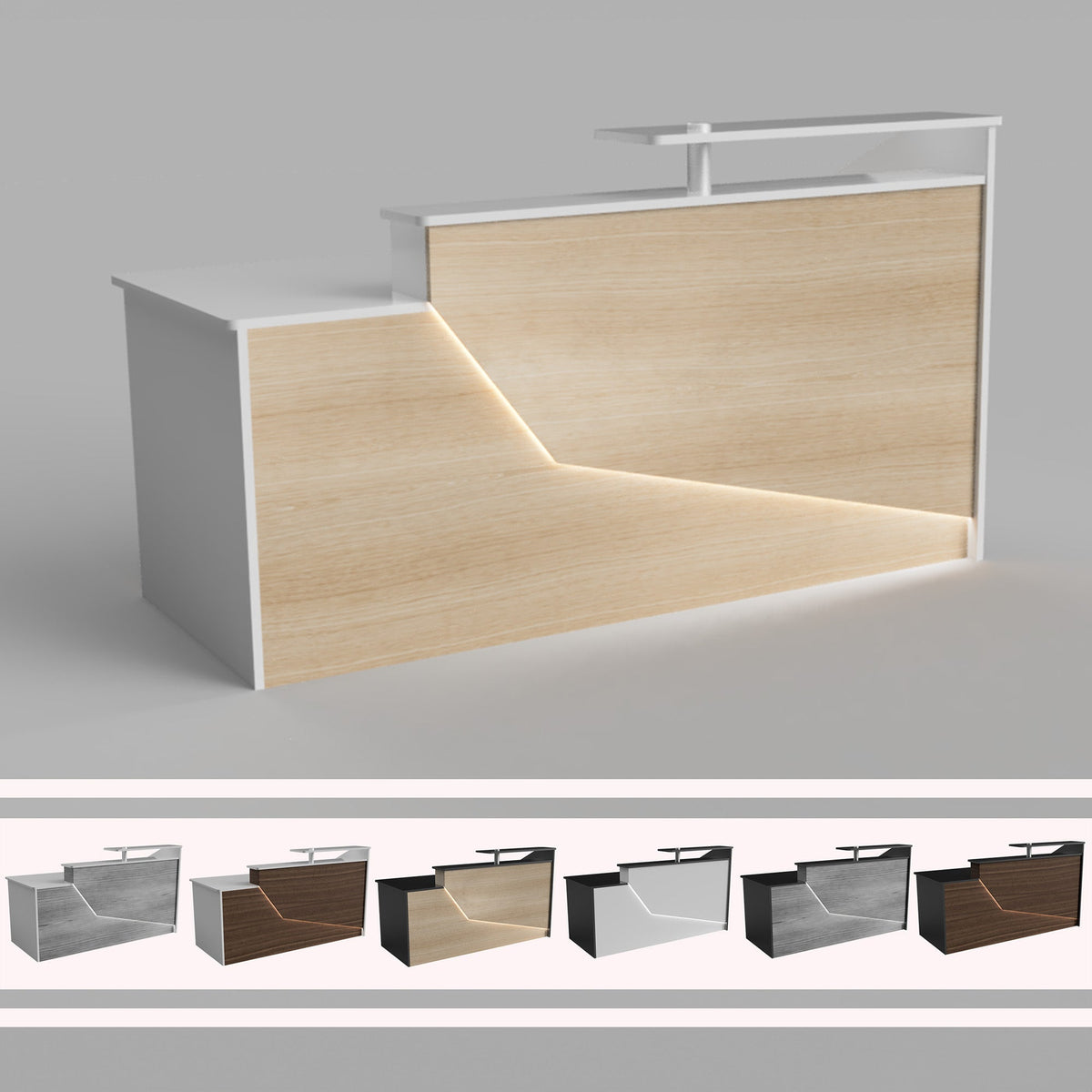 California Reception Desk, Office desk, Sales Desk, Reception Counter, Sales Desk - image 1