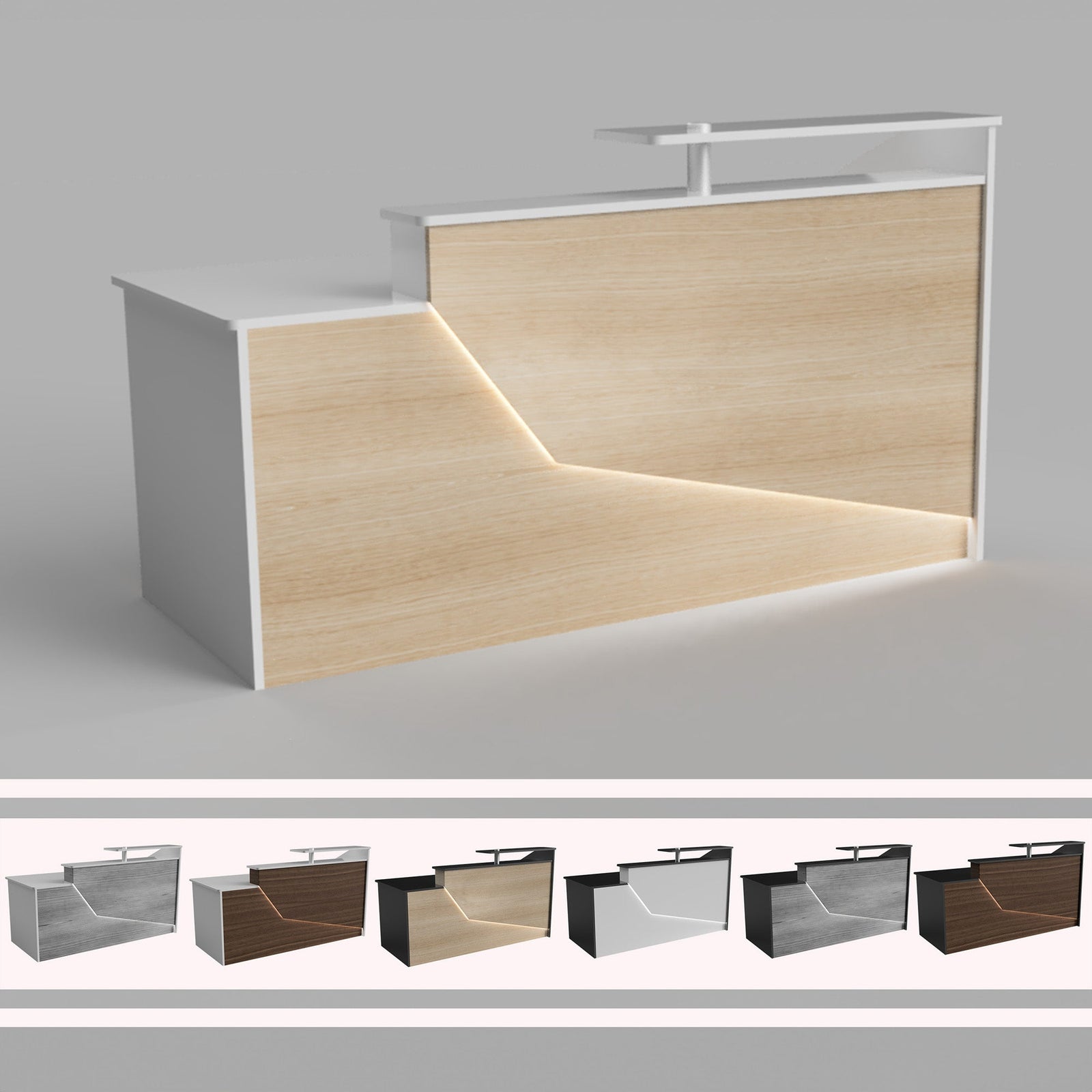 California Reception Desk, Office desk, Sales Desk, Reception Counter, Sales Desk - image 1