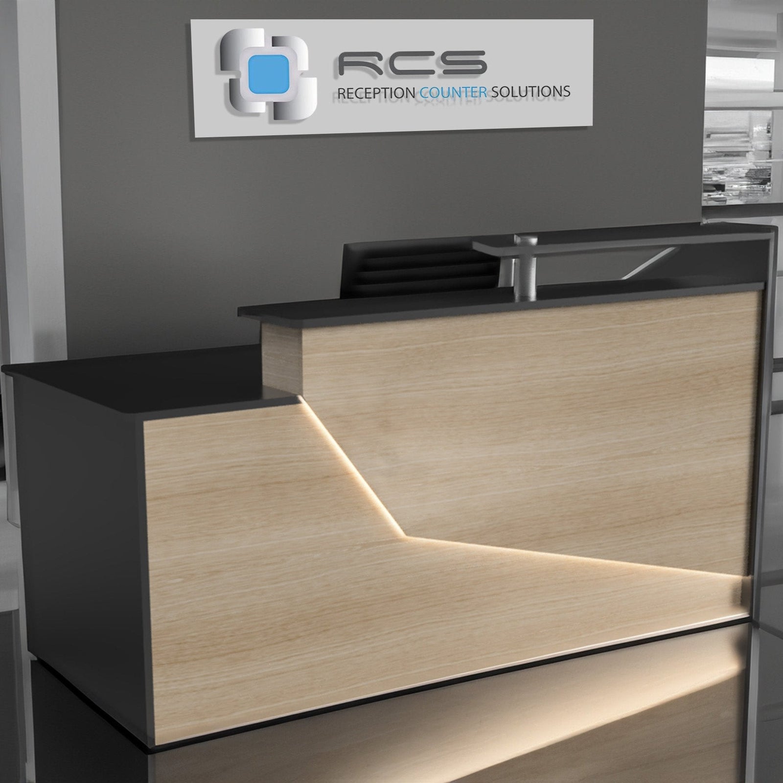 California Reception Desk, Office desk, Sales Desk, Reception Counter, Sales Desk - image 1
