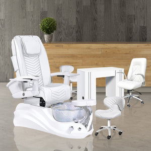 Crane II with Human Touch™ FlexGlide® Pedicure Chair WS800 Package