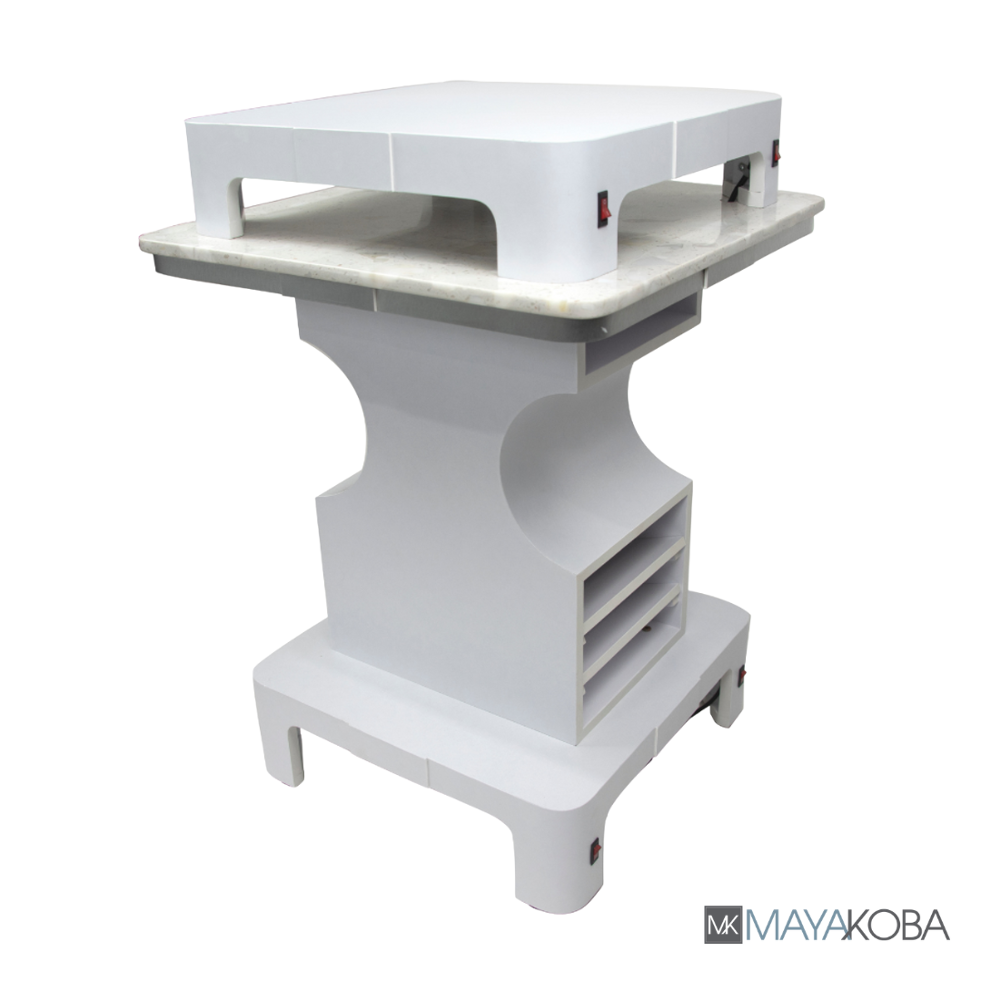 Sonoma Square Nail Dryer Table by Mayakoba