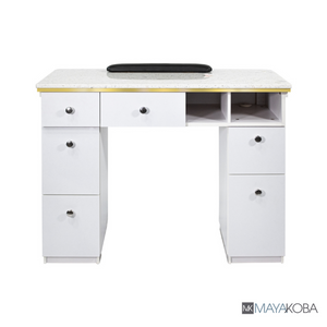 NAPA Manicure Table White/Gold by Mayakoba