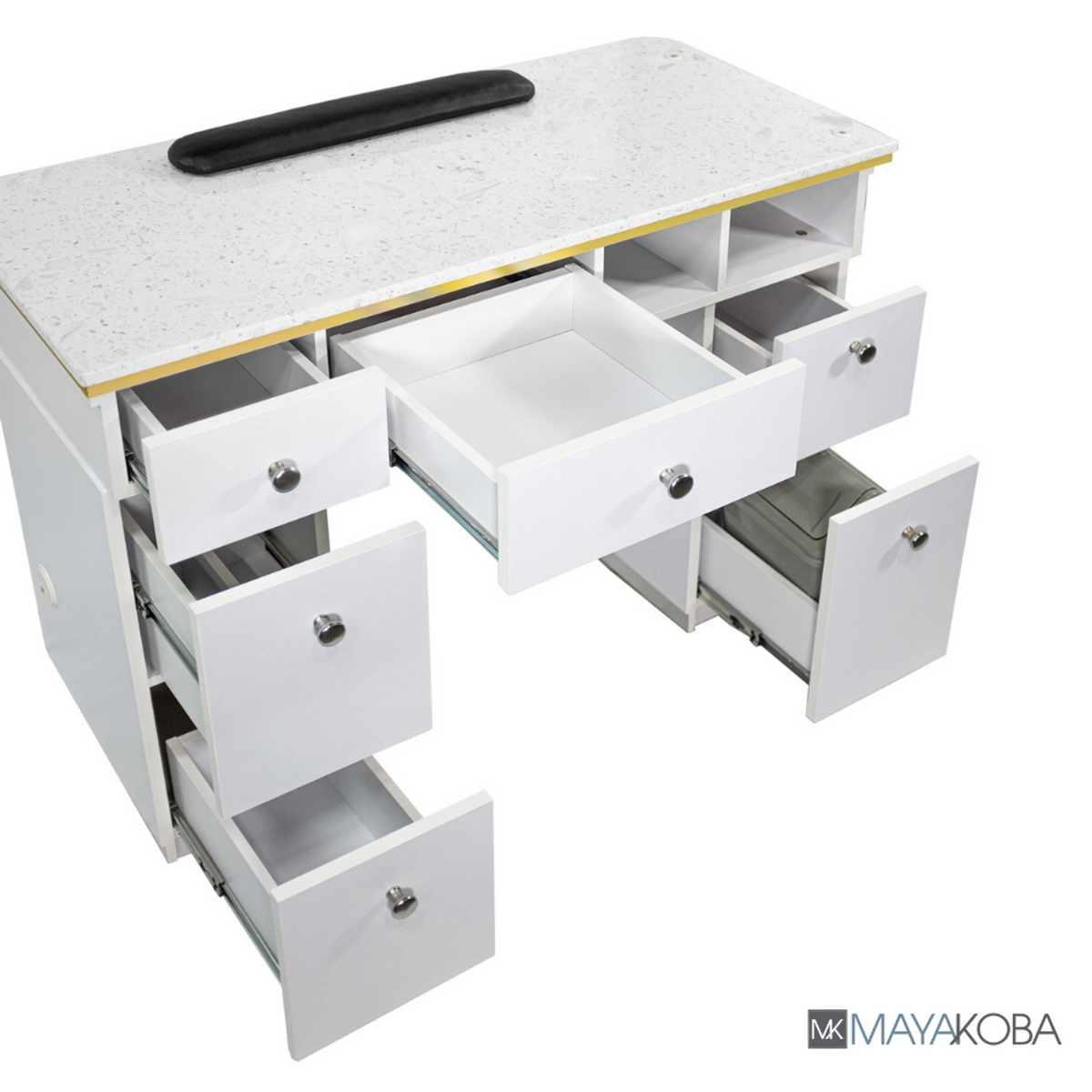 NAPA Manicure Table White/Gold by Mayakoba
