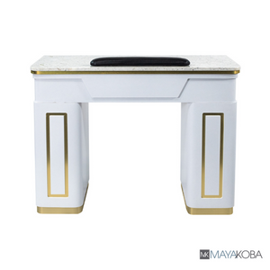NAPA Manicure Table White/Gold by Mayakoba