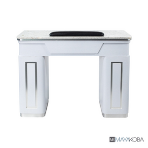 NAPA Manicure Table White/Silver by Mayakoba