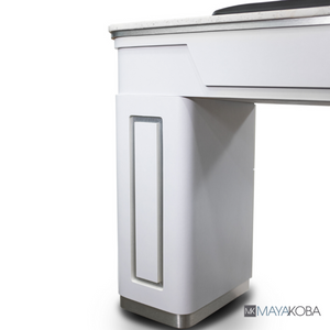 NAPA Manicure Table White/Silver by Mayakoba