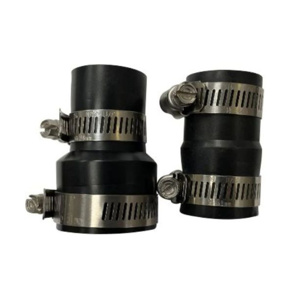 Rubber Easy Pipe Connection - Flexible, Leak Proof Design for Salon Plumbing, Easy Installation