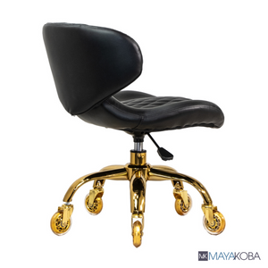 HUGO Pedicure Stool & Manicure Chair (GOLD Casters)