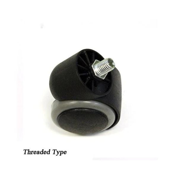 Caster/Wheel for Euro Stool - Threaded Replacement for Enhanced Mobility & Stability