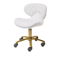 White / Gold / Pedicure Tech