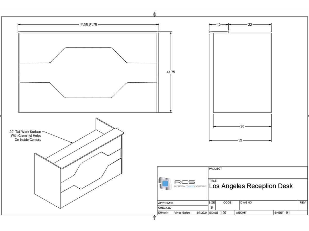 Los Angeles Reception Desk - image 4