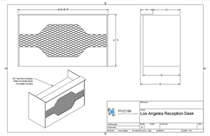 Los Angeles Tech Modern Reception Desk, Front Desk - image 4