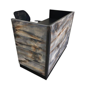 Memphis Reception Desk - Reclaimed wood reception Desk- Rustic Reception Desk - image 17