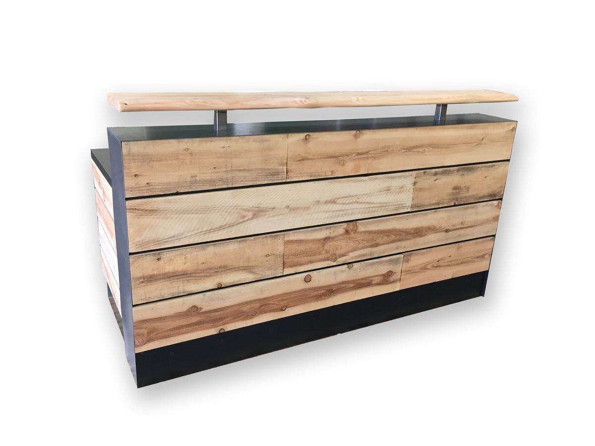 Memphis Reception Desk - Reclaimed wood reception Desk- Rustic Reception Desk - image 24