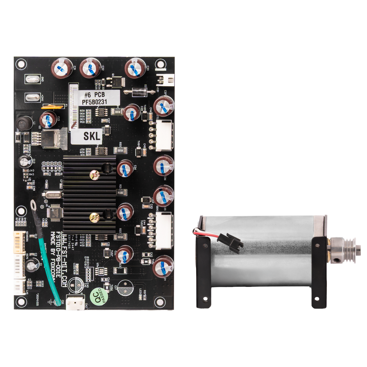 PCB and DC Motor with Bracket