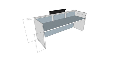 Reception Counter Solutions - Quad Tech II Reception Desk