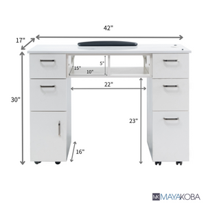 SENECA Manicure Nail Table by Mayakoba