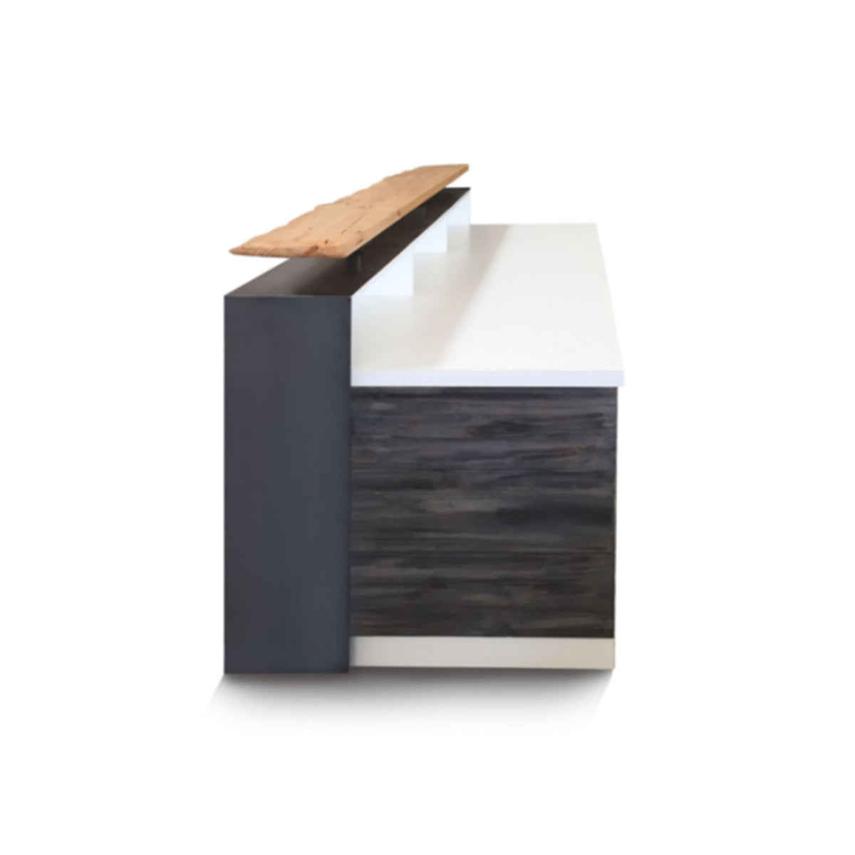 Memphis Reception Desk - Reclaimed wood reception Desk- Rustic Reception Desk - image 27