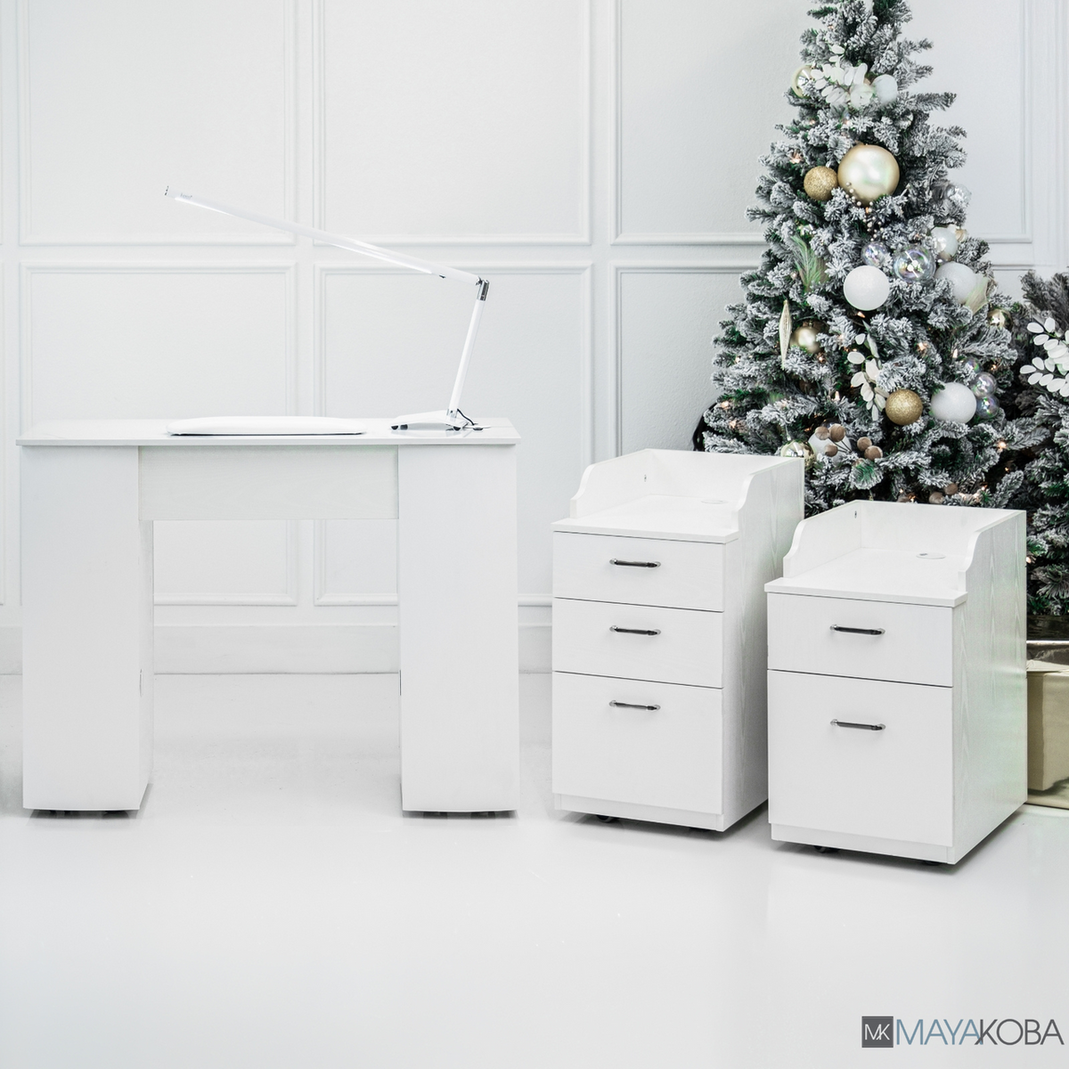 AVIGNON Pedicart with Back Cabinet - 2-Drawer