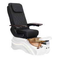 Black PU leather / White / Walnut