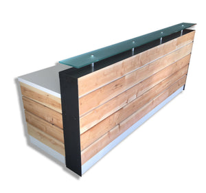 Memphis Reception Desk - Reclaimed wood reception Desk- Rustic Reception Desk - image 33