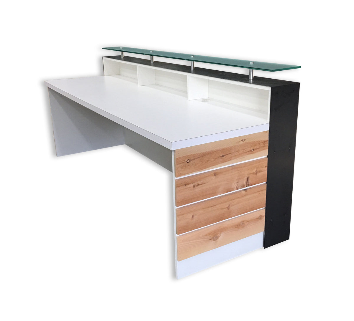 Memphis Reception Desk - Reclaimed wood reception Desk- Rustic Reception Desk - image 34