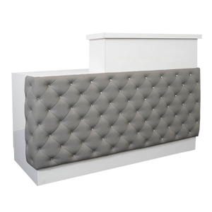 Lux Tufted Reception Desk with ADA Compliance