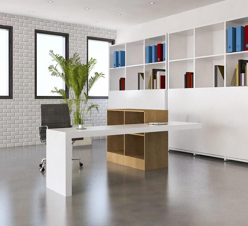 Zepher Reception Desk Workstation - image 1