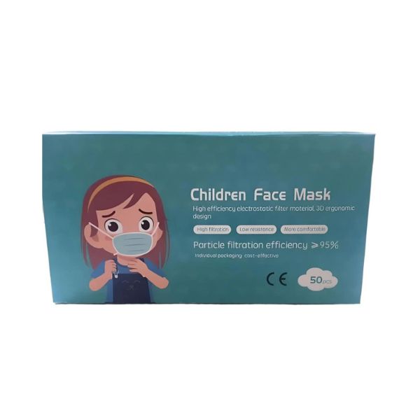 Children’s Face Masks - 50 Pack Disposable Masks for Kids, Safe & Comfortable, Box of 50