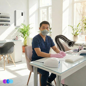 Aerovex Whisper™ Nail Salon Source Capture System | Dual Station