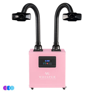 Aerovex Whisper™ Nail Salon Source Capture System | Dual Station