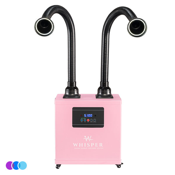 Aerovex Whisper™ Nail Salon Source Capture System | Dual Station