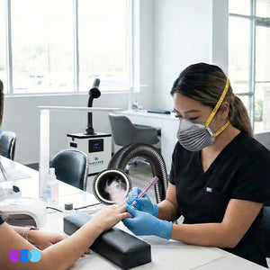 Aerovex Whisper™ Nail Salon Source Capture System | Dual Station