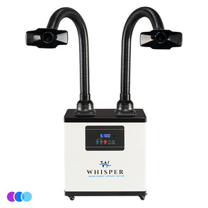 Aerovex Whisper™ Nail Salon Source Capture System | Dual Station