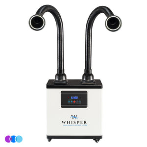 Aerovex Whisper™ Nail Salon Source Capture System | Dual Station