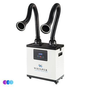 Aerovex Whisper™ Nail Salon Source Capture System | Dual Station