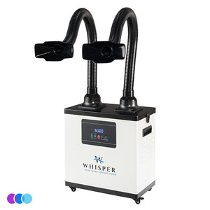 Aerovex Whisper™ Nail Salon Source Capture System | Dual Station